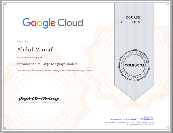 Introduction to Large Language Models