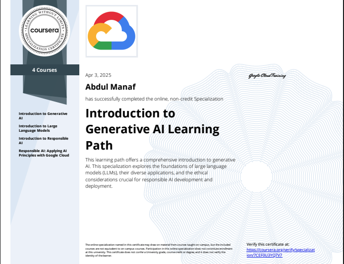 Introduction to Generative AI Learning Path