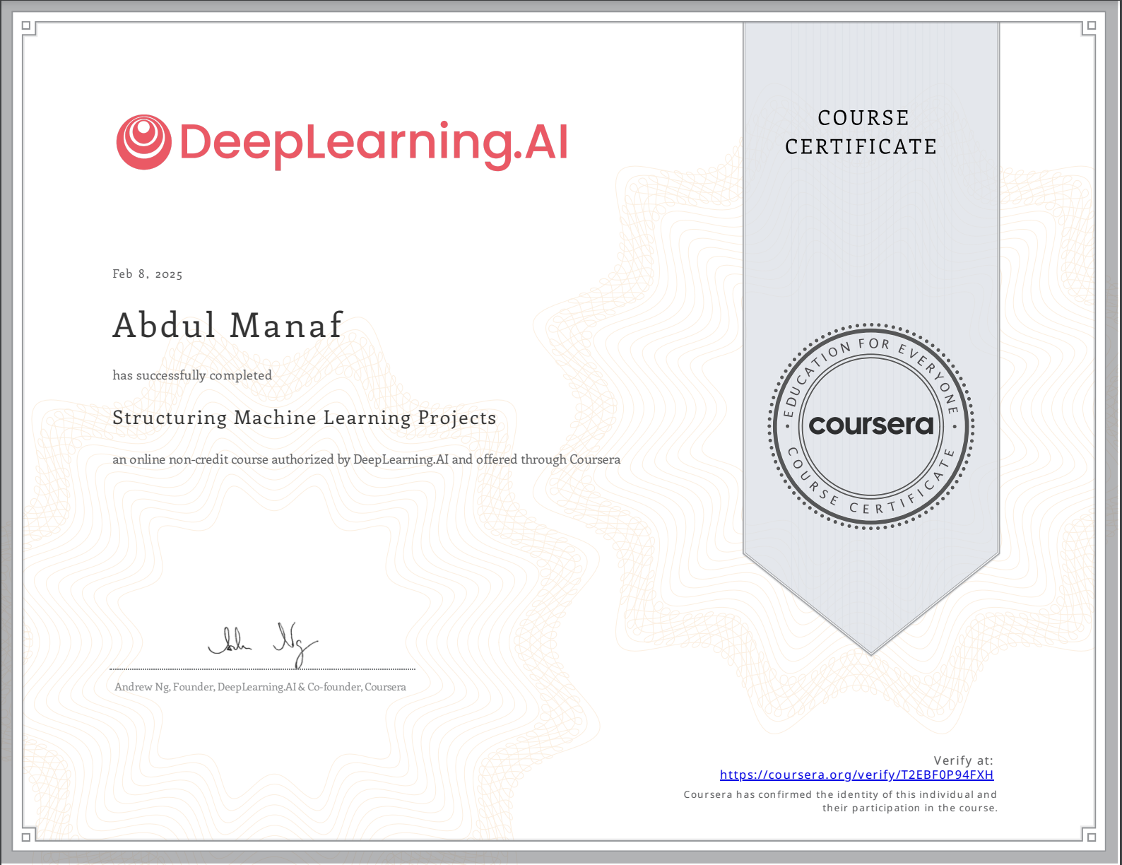Structuring Machine Learning Projects